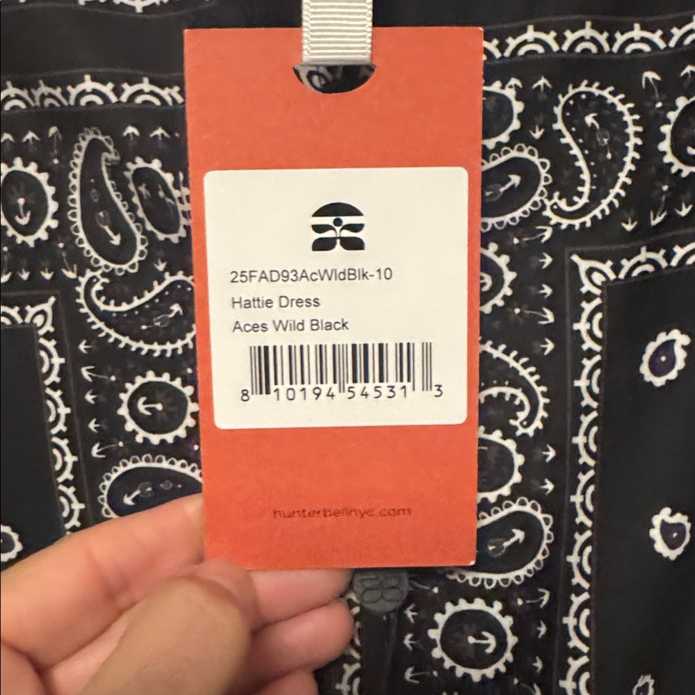 Hunter Bell Black and White Hattie Aces Wild Black Dress - Picture 6 of 6